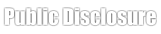 Public Disclosure